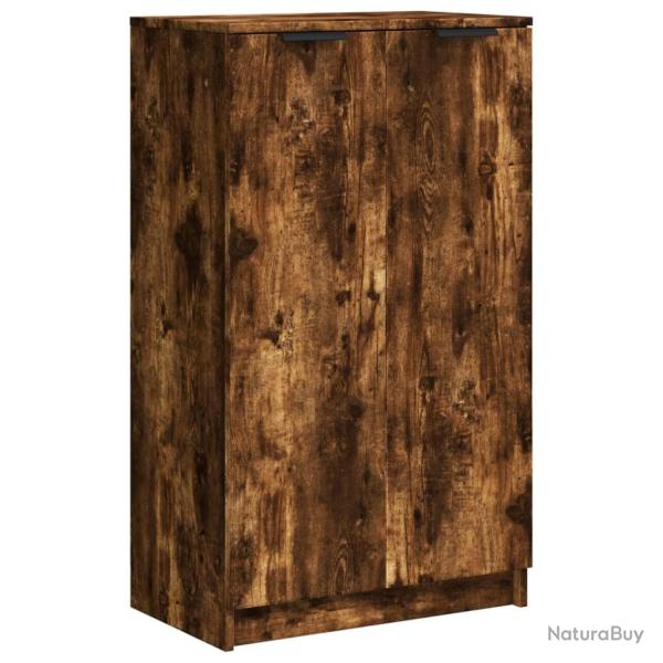 Meuble � chaussures 59 x 35 x 100 cm bois d'ing�nierie marron 02_0043400