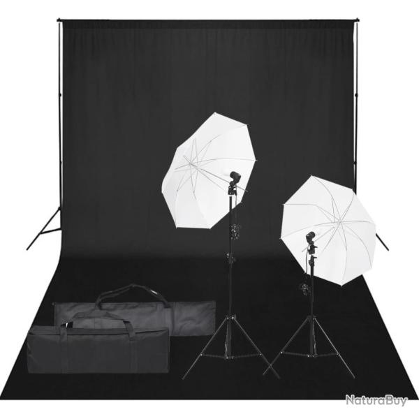Kit de studio photo avec �clairage et toile de fond noir 02_0042404