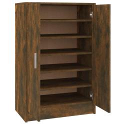 Meuble &agrave; chaussures 60 x 35 x 92 cm bois d'ing&eacute;nierie marron 02_0043410