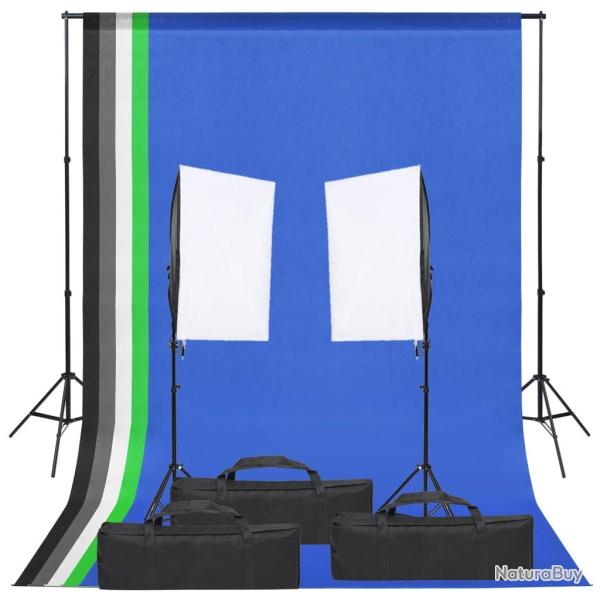 Kit de studio photo avec �clairage et toile de fond noir 02_0042425