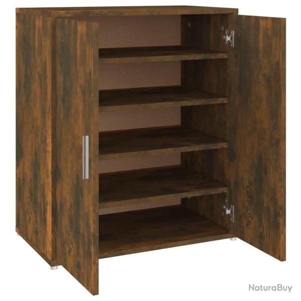 Meuble � chaussures 60 x 35 x 70 cm bois d'ing�nierie marron 02_0043406