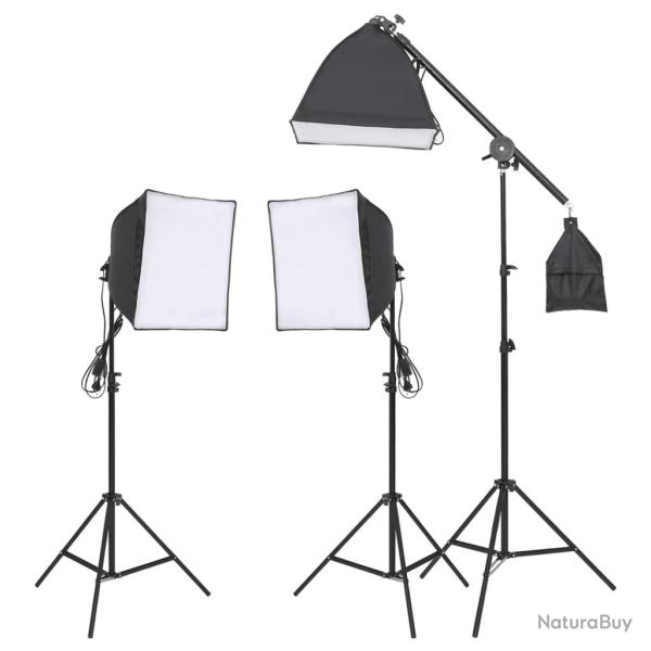 Kit d'�clairage de studio avec tr�pied et bo�te � lumi�re blanc 02_0042391