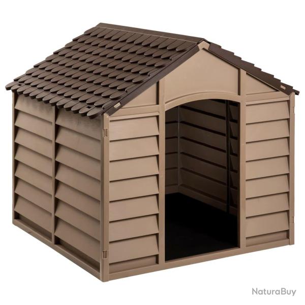 Niche pour chien 86 x 84 x 82 cm Polypropyl�ne marron 02_0043457