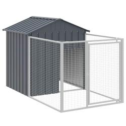 Niche pour chien avec cour 117 x 201 x 123 cm anthracite 02_0043468
