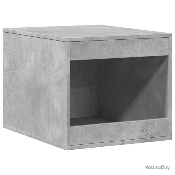 Meuble de bac � liti�re pour chat bois d'ing�nierie gris 02_0043320