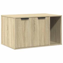 Meuble de bac &agrave; liti&egrave;re pour chat sonoma bois ing&eacute;nierie marron 02_0043339