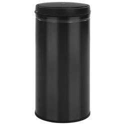 Poubelle &agrave; capteur automatique 70 L acier au carbone noir 02_0043843