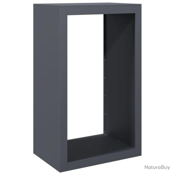 Portant de bois de chauffage 60 x 40 x 100 cm acier anthracite 02_0043718