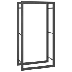 Portant de bois de chauffage mat 50 x 28 x 94 cm acier noir 02_0043750