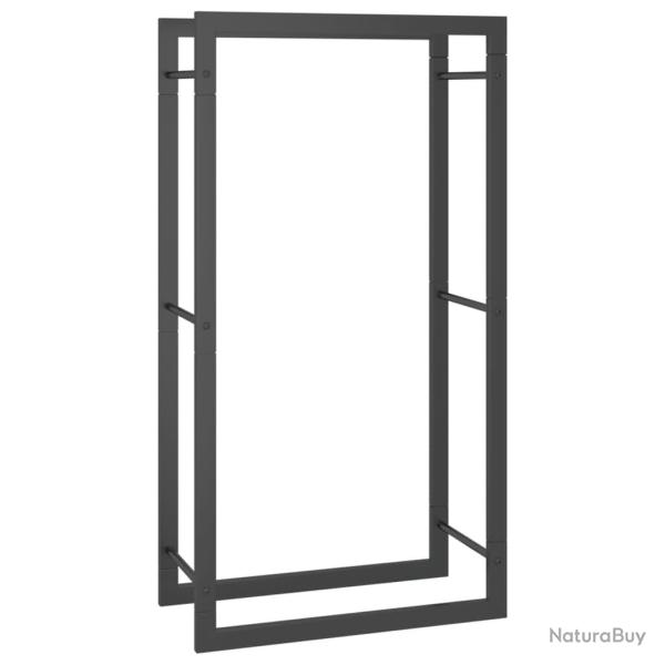 Portant de bois de chauffage mat 50 x 28 x 94 cm acier noir 02_0043750