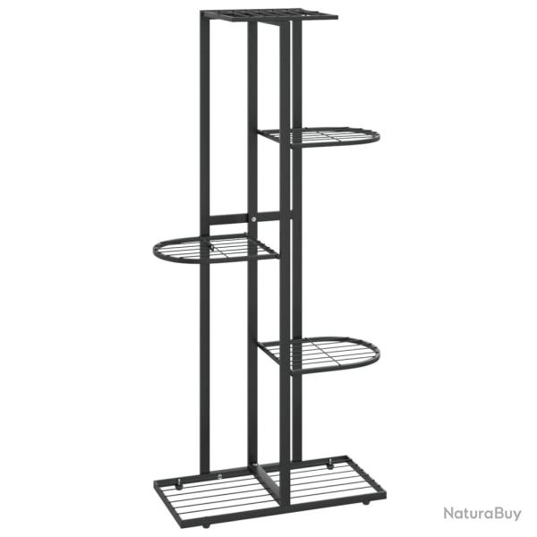 Support pour plantes meuble fleur 5 niveaux 43 x 22 x 98 cm m�tal noir 02_0045162