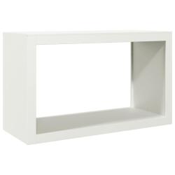 Portant de bois de chauffage 100 x 40 x 60 cm acier blanc 02_0043692