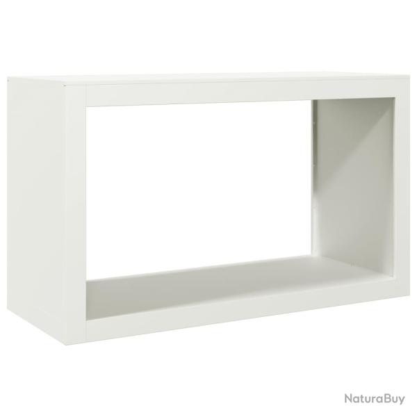 Portant de bois de chauffage 100 x 40 x 60 cm acier blanc 02_0043692