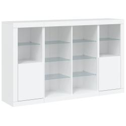 Buffet bahut commode armoire meuble de rangement organisateur cuisine salle de s&eacute;jour salon avec lu