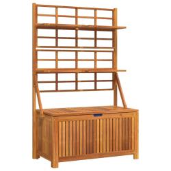 Bo&icirc;te de rangement avec treillis 99 x 50 x 160 cm acacia massif 02_0012995