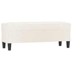 Banc banquette cr&egrave;me 100 x 35 x 41 cm synth&eacute;tique 02_0010616