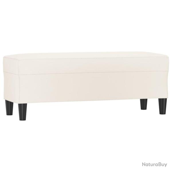 Banc banquette cr�me 100 x 35 x 41 cm synth�tique 02_0010616