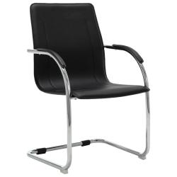 Chaise fauteuil si&egrave;ge de bureau informatique &eacute;tude cantilever similicuir noir 02_0023995