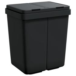 Poubelle double 2 x 25 L anthracite 02_0043839