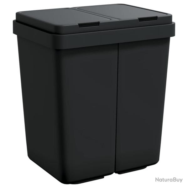 Poubelle double 2 x 25 L anthracite 02_0043839