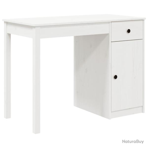 Bureau table poste de travail meuble d'ordinateur informatique �tude 100 x 50 x 75 cm bois massif d