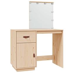 Coiffeuse table de maquillage design meuble mobilier de chambre avec led 95 x 50 x 133,5 cm bois de