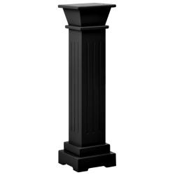 Support pour plantes pilier classique carr&eacute; 17 x 17 x 66 cm mDF noir 02_0045033