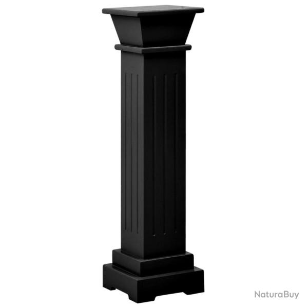 Support pour plantes pilier classique carr� 17 x 17 x 66 cm mDF noir 02_0045033