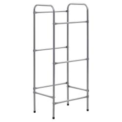 &Eacute;tag&egrave;re de rangement pour 3 caisses 50 x 33 x 116 cm acier argent&eacute; 02_0000642