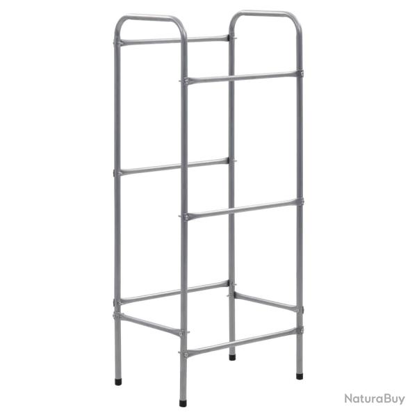 �tag�re de rangement pour 3 caisses 50 x 33 x 116 cm acier argent� 02_0000642