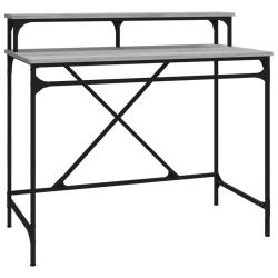 Bureau table poste de travail meuble d'ordinateur informatique &eacute;tude sonoma 100 x 50 x 90 cm bois d