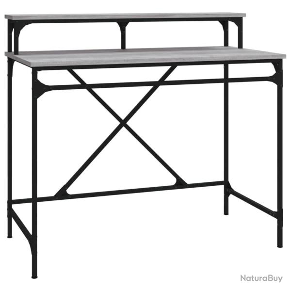 Bureau table poste de travail meuble d'ordinateur informatique �tude sonoma 100 x 50 x 90 cm bois d