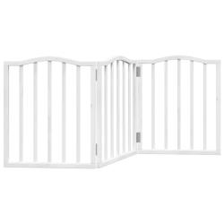 Barri&egrave;re de s&eacute;curit&eacute; pour chien animaux de compagnie pliable 3 panneaux 150 cm bois de peuplier bla