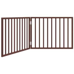 Barri&egrave;re de s&eacute;curit&eacute; pour chien animaux de compagnie pliable 2 panneaux 160 cm bois de peuplier mar