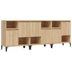 Buffet bahut commode armoire meuble de rangement organisateur cuisine salle de s&eacute;jour salons 3 pcs