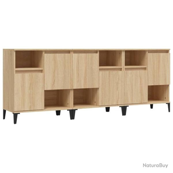 Buffet bahut commode armoire meuble de rangement organisateur cuisine salle de s�jour salons 3 pcs