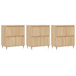 Buffet bahut commode armoire meuble de rangement organisateur cuisine salle de s&eacute;jour salons 3 pcs