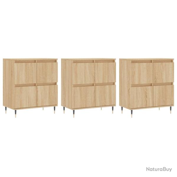 Buffet bahut commode armoire meuble de rangement organisateur cuisine salle de s�jour salons 3 pcs