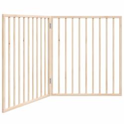 Barri&egrave;re de s&eacute;curit&eacute; pour chien animaux de compagnie pliable 2 panneaux 160 cm bois de peuplier mar