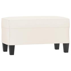 Banc banquette cr&egrave;me 70 x 35 x 41 cm synth&eacute;tique 02_0010612