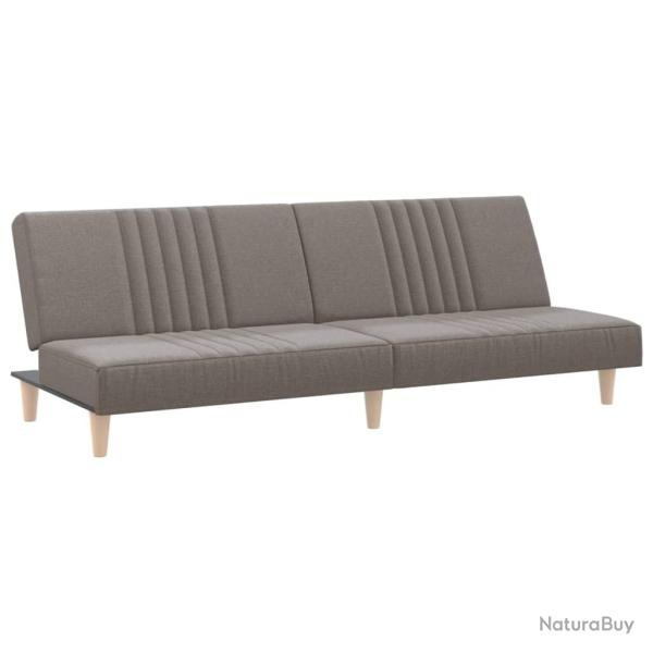 Canap�-lit taupe tissu 02_0019253