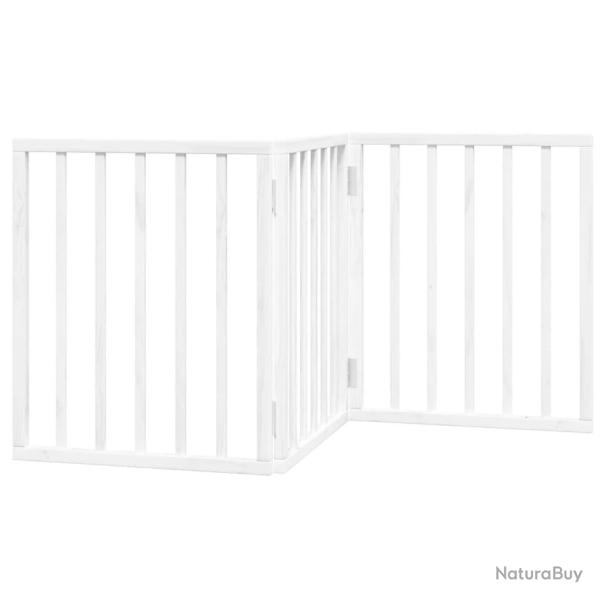 Barri�re de s�curit� pour chien animaux de compagnie pliable 3 panneaux 150 cm bois de peuplier bla