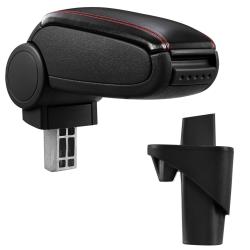 Accoudoir central pour Opel Agila A / Suzuki Wagon R+ - avec compartiment - rembourr&eacute; - cuir-synth&eacute;
