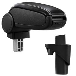 Accoudoir central pour Opel Agila A / Suzuki Wagon R+ - avec compartiment - rembourr&eacute; - cuir-synth&eacute;