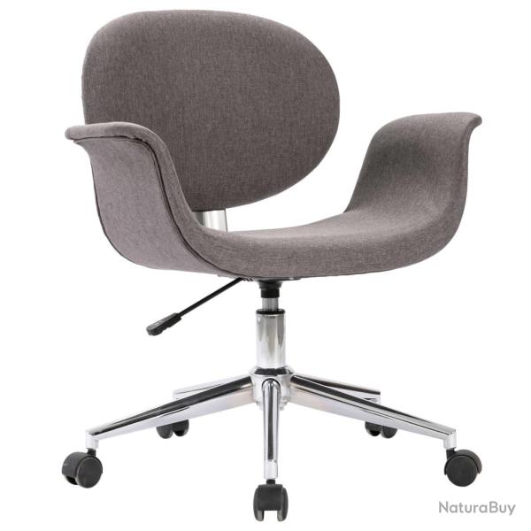 Chaise fauteuil si�ge pivotante de bureau informatique �tude tissu gris 02_0024135