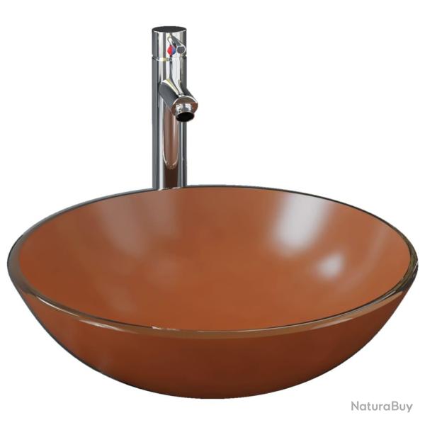 Lavabo de bain avec robinet et drain � poussoir vasque � poser de toilette lave-mains de salle de b