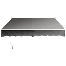 Store banne r&eacute;tractable 245 x 200 cm angle ajustable 40&deg;-100&deg; usage ext&eacute;rieur moderne en aluminium
