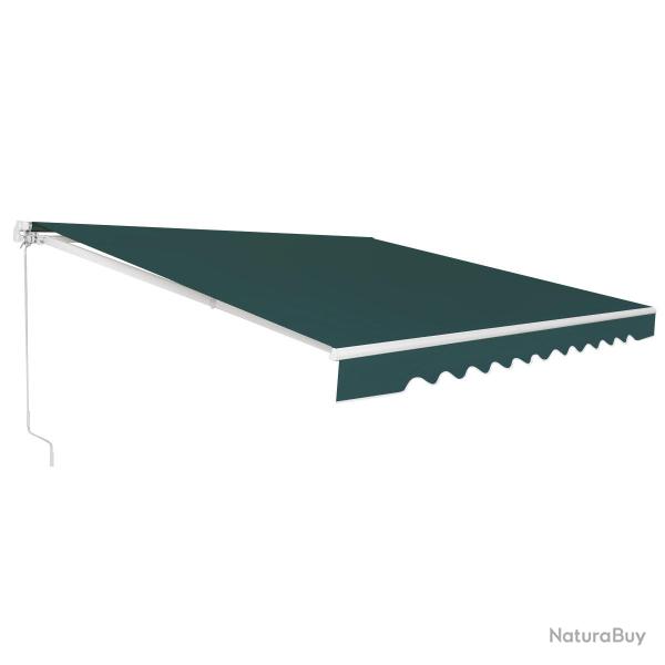 Store banne � manivelle 4 x 2,5 m auvent r�glable pour ombre maximale style contemporain en alumini