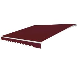Store banne r&eacute;tractable 3,6 x 3 m angle r&eacute;glable ombre pour balcon style contemporain en aluminium