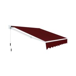 Store banne r&eacute;tractable 245 x 200 cm angle ajustable 40&deg;-100&deg; utilisable balcon jardin en aluminium